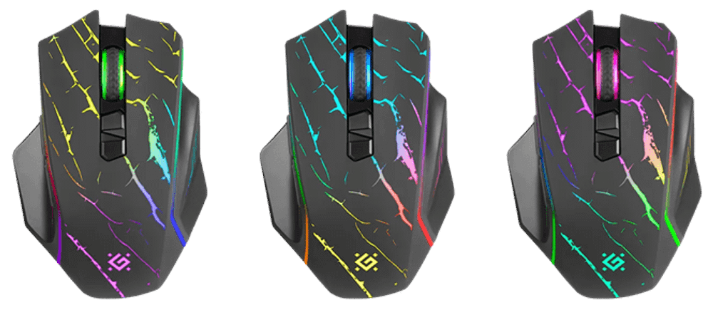 Мышь беспроводная игровая Defender Uran GM-503, RGB, 7кнопок,3200dpi
