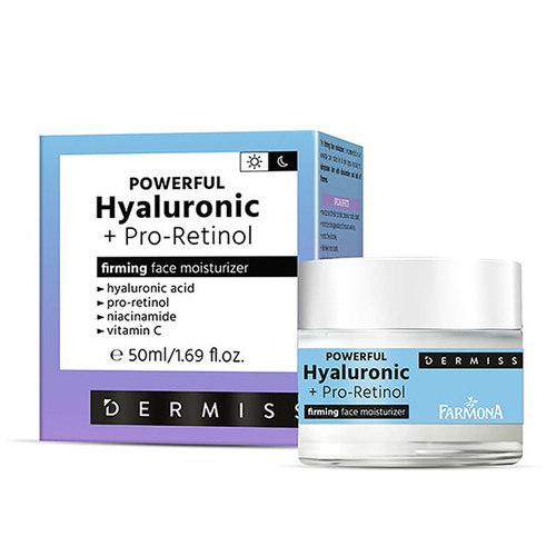 Укрепляюще-увлажняющий крем с гиалуроновой кислотой и ретинолом Farmona Dermiss 50мл