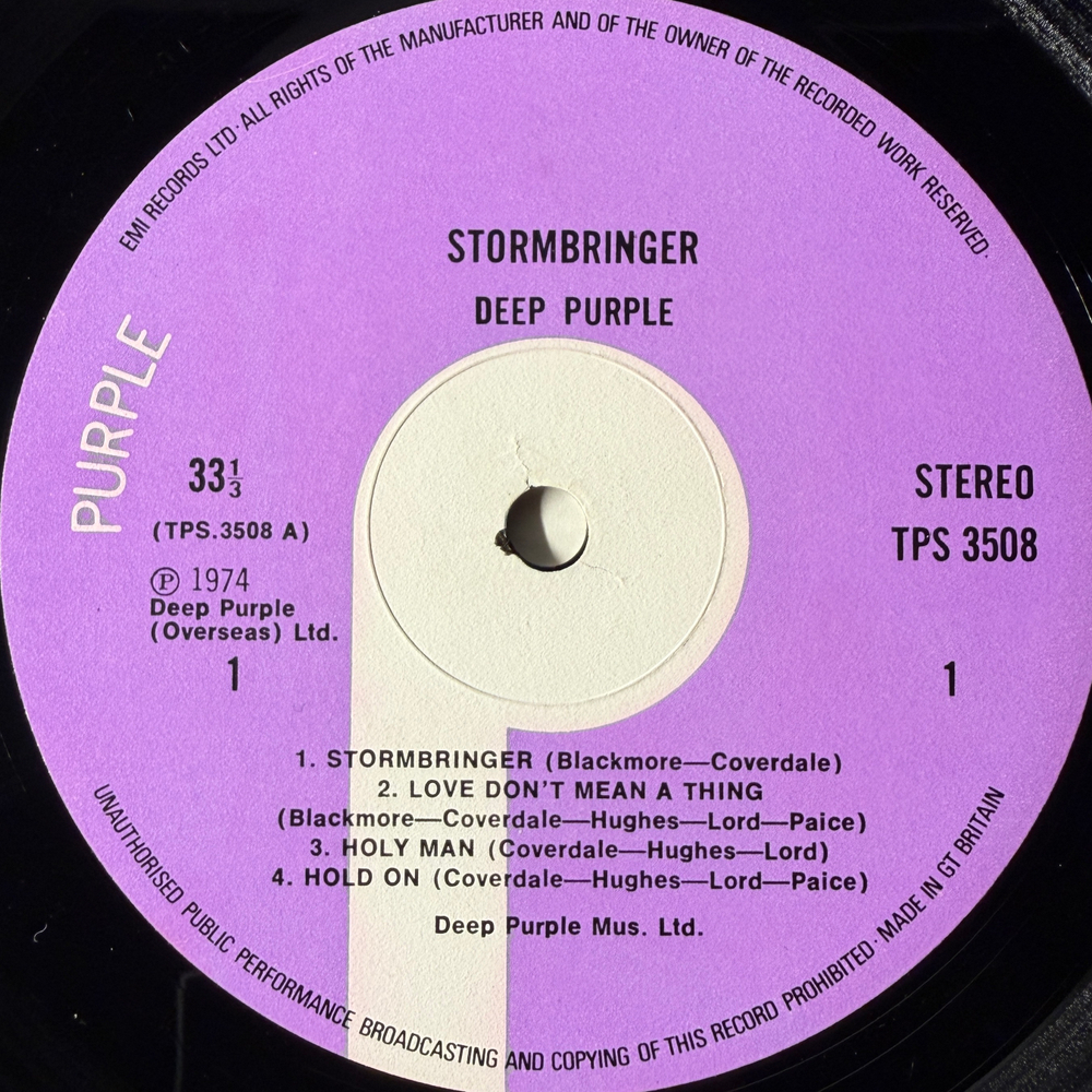 Deep Purple ‎– Stormbringer (Англия 1974г.)