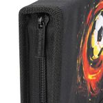 Пенал BRAUBERG с наполнением, 1 отделение, 1 откидная планка, 24 предмета, полиэстер, 21х14 см, "Fireball", 270723