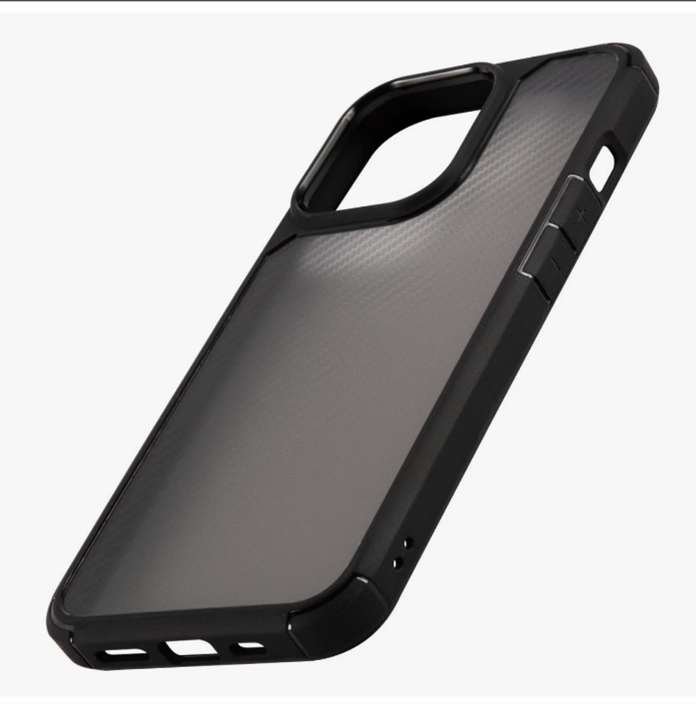 Чехлы для iPhone 14 Pro матовый (черный)