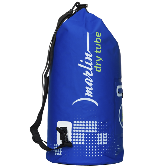 Гермомешок 30 литров синий с лямкой и карманом Marlin Dry Tube 30 L