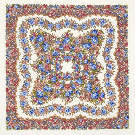 Павловопосадский платок Романтика 1381-1