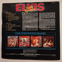 Винтажная виниловая пластинка LP Elvis Presley Double Dynamite Vol. 1 (UK 1980)