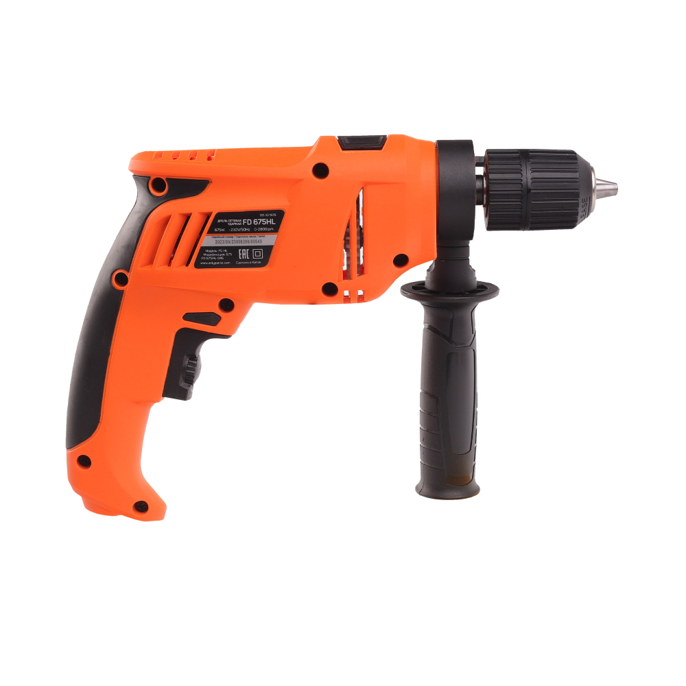 Дрель электрическая ударная PATRIOT FD 675HL, 675Вт, 2800об/мин, 44800уд/мин, макс. диаметр сверления 13мм, быстрозажимной патрон