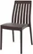 Стул пластиковый Soho коричневый