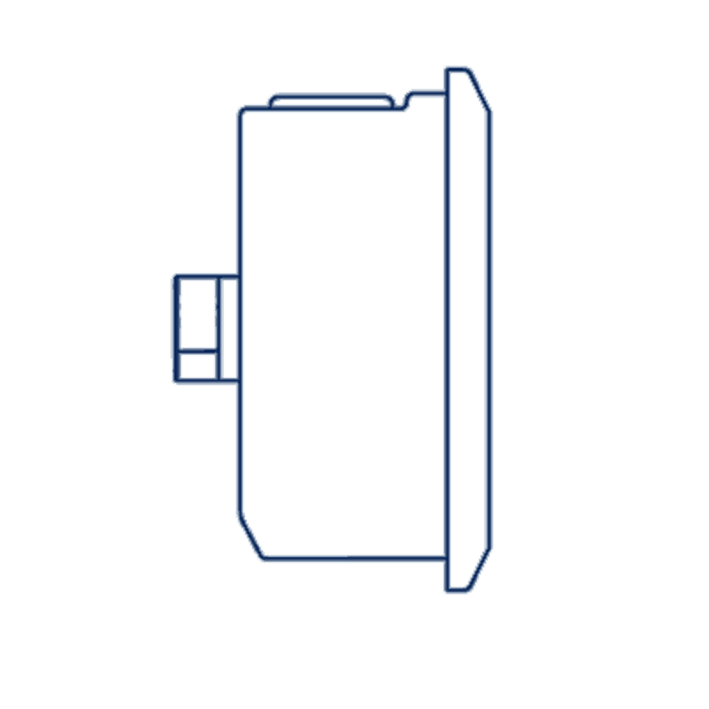 Манометр D63 G1/4 - 60 Bar - осевое подключение