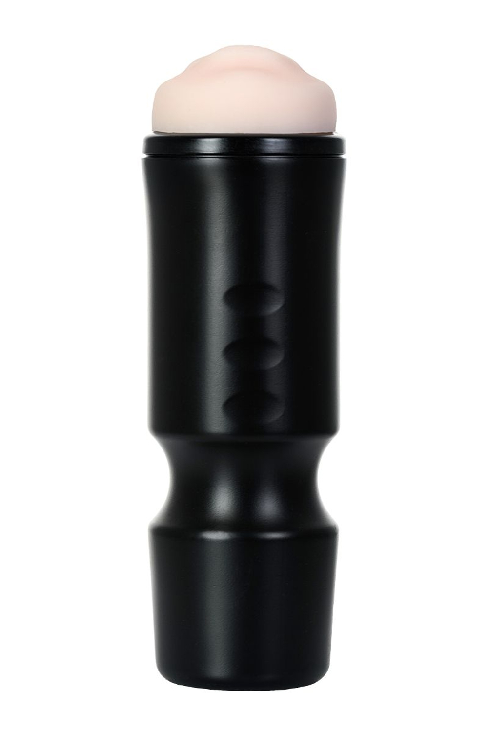 Мастурбатор-ротик A-Toys в черной колбе (Цвет: телесный)