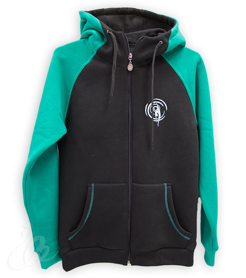 Чёрный/зелёный