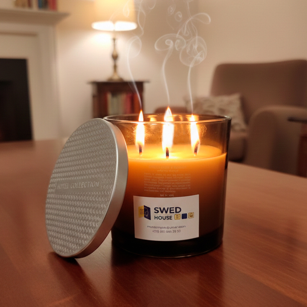 Свеча ароматическая Lerkil, пряный анис и бренди, соевый воск