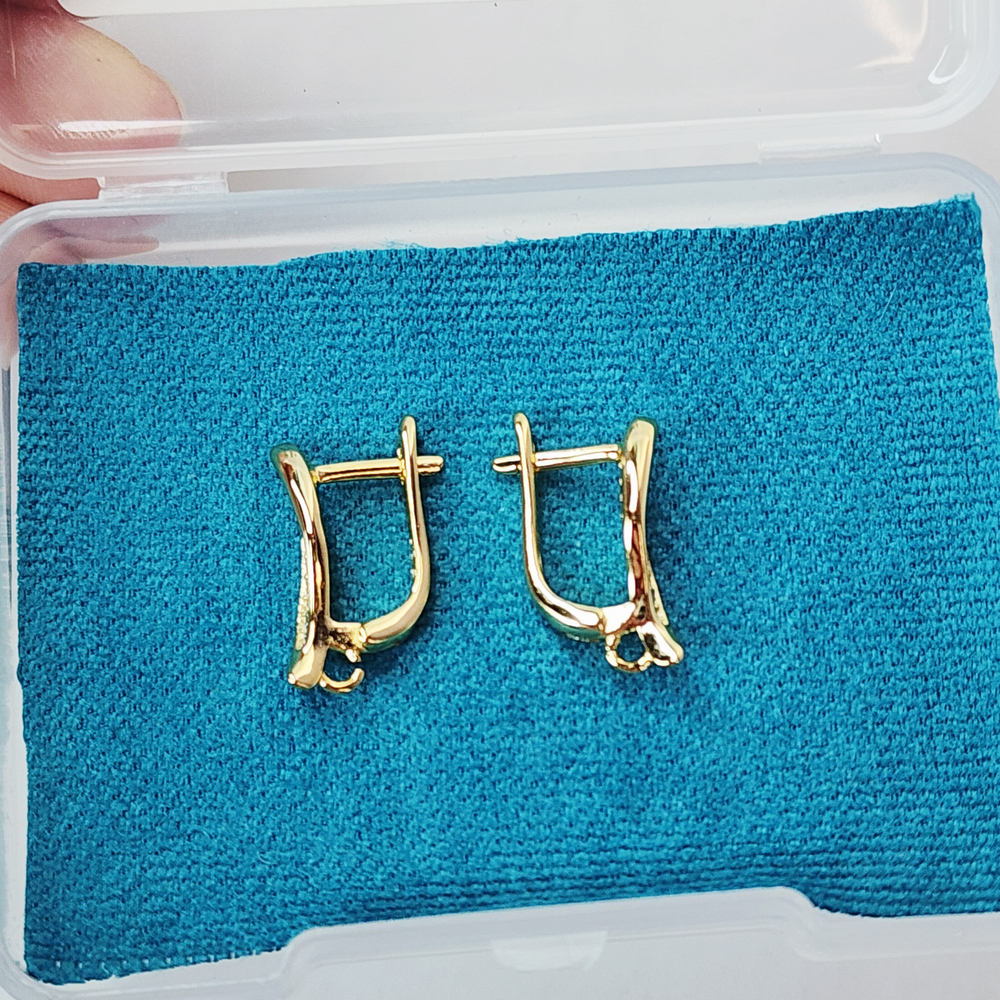 Ювелирные швензы, английский замок, позолота, люкс фурнитура