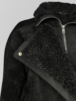 Дубленка VARGRO 8366-7580 на меху на молнии с ремешком снизу