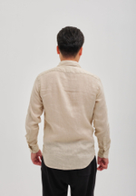 Рубашка мужская Лен BEIGE