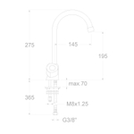 Смеситель для кухни ECO 7008CE08YE4