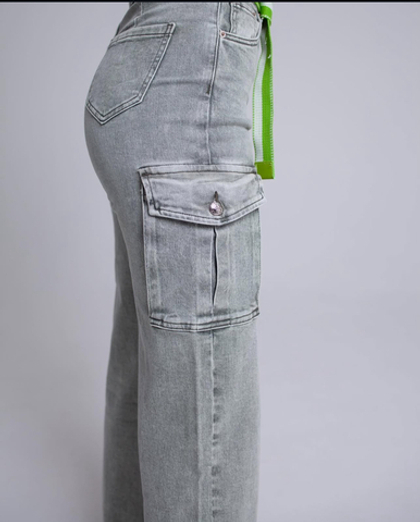 Джинсы серые женские