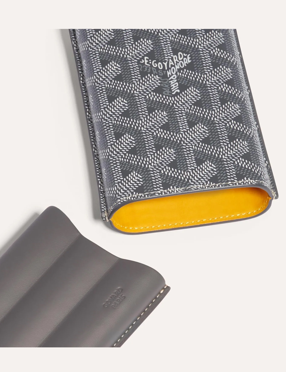 Футляр для сигар Goyard Churchill 3 Cigar Case "Grey"