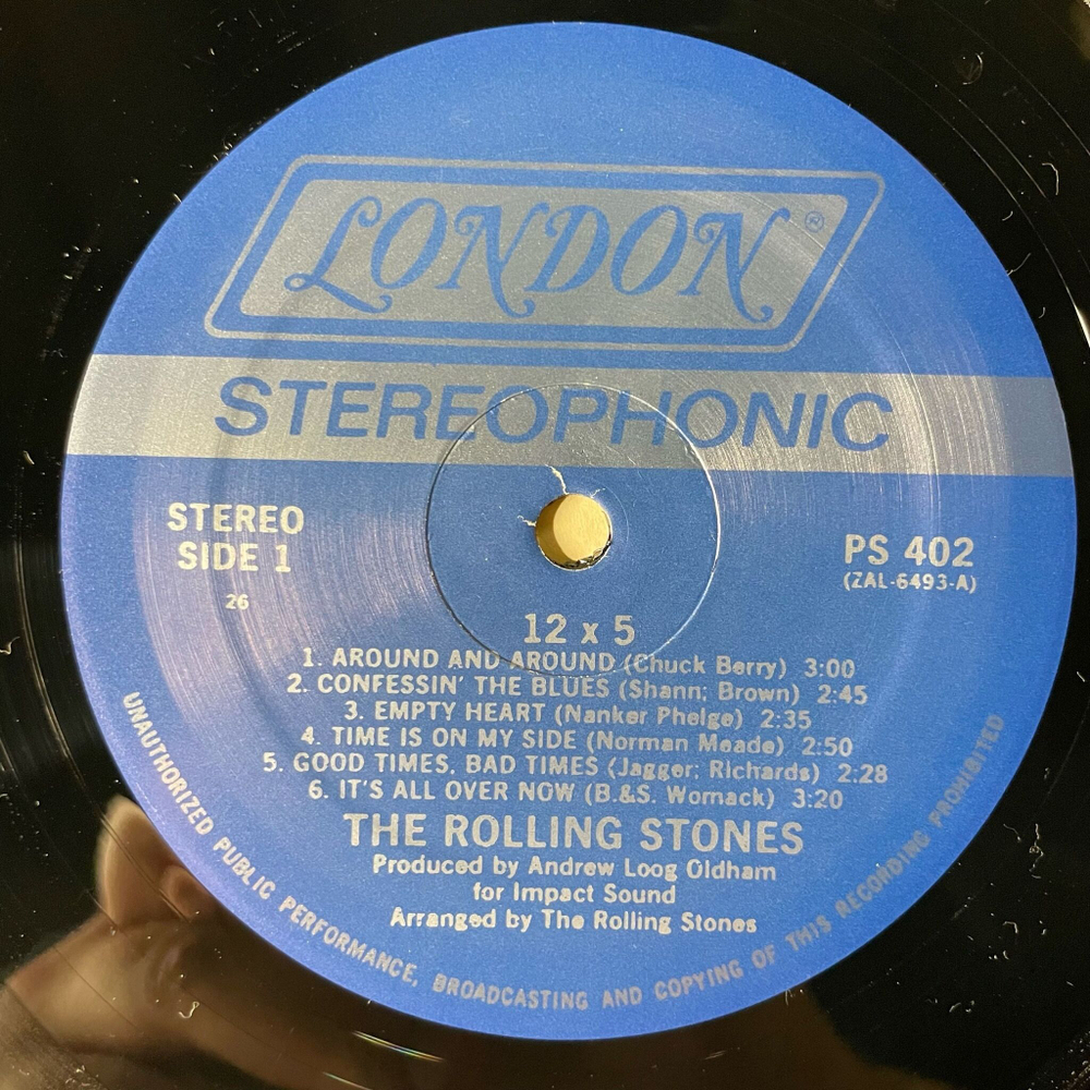 Винтажная виниловая пластинка LP The Rolling Stones 12 X 5 (USA 1977) Empty Heart