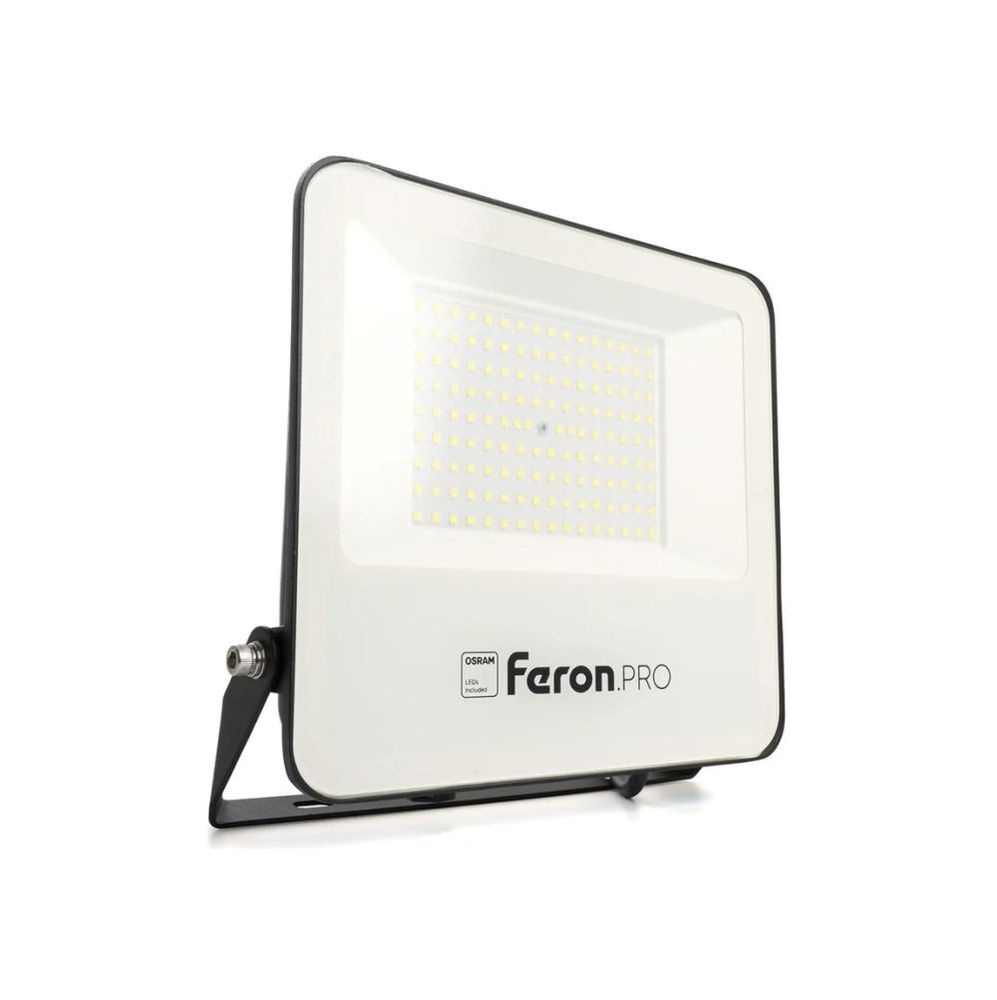 Feron.PRO Прожектор св/д 100W(10000lm) 6400K IP65 черный 213x33x255 OSRAM LL-1000 41541