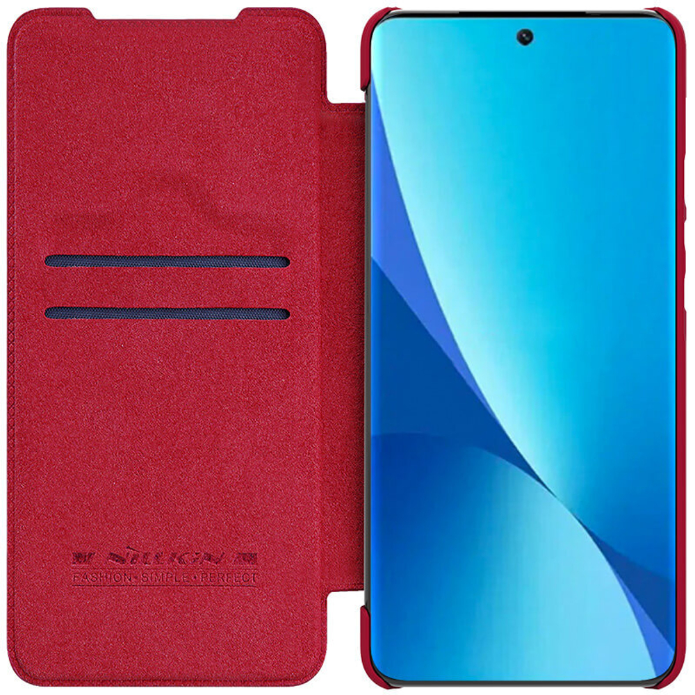 Кожаный чехол-книжка Nillkin Leather Qin для Xiaomi Mi 12 Lite