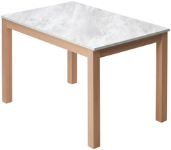 Стол TME-6931 MBH SWEDEN белый мрамор / MILKY WHITE  M-City