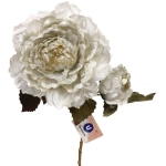 Искусственные цветы «FLOWERS GLAMOUR» 60см Пионы 2 цветка белые