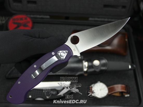 Складной нож Steelclaw Боец-3, фиолетовая рукоять - сталь D2