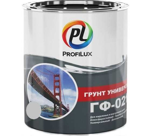 Грунт ГФ-021 по металлу и дереву Profilux серый