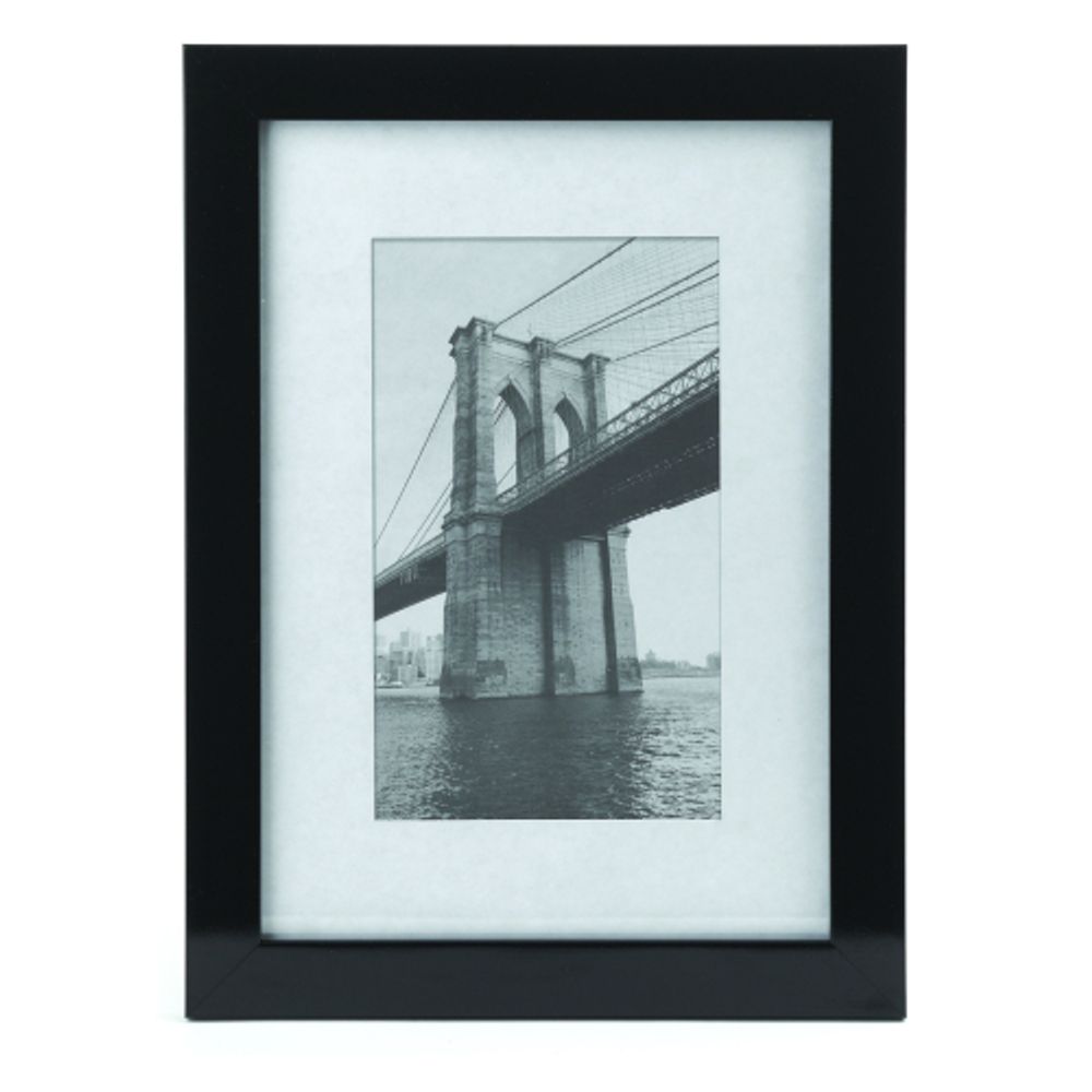 Фоторамка Image Art 601 15х21 пластиковая со стеклом чёрная