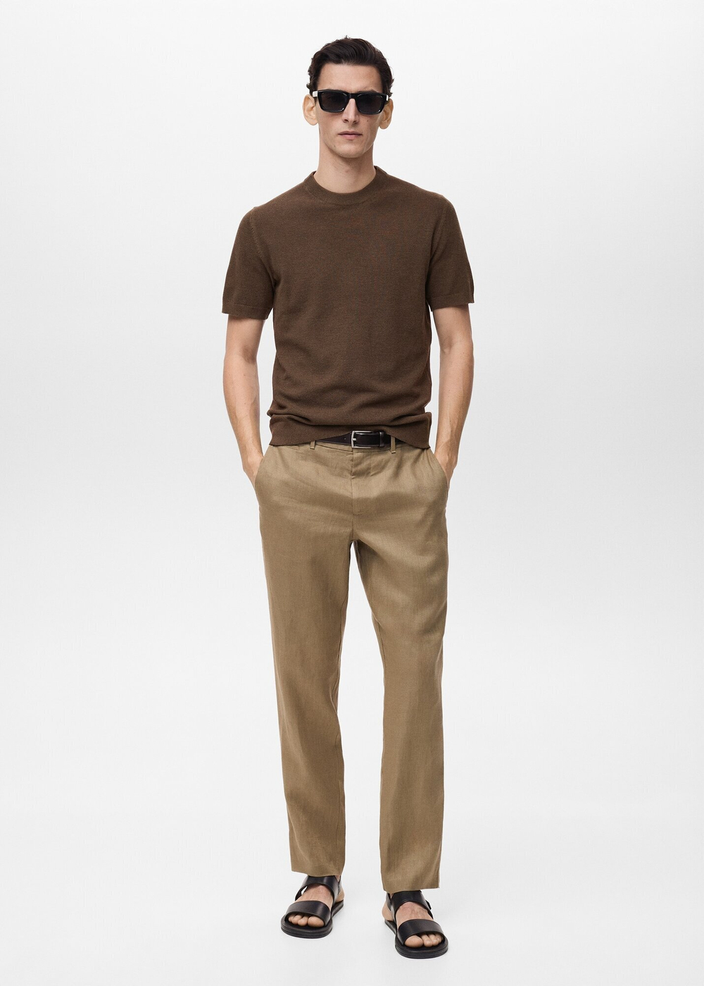 Брюки 100% лен slim fit