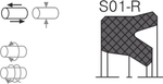 Уплотнение штока S01-R