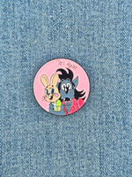 Значок Заяц и Волк - Топ дуэт, серия Ну, погоди!