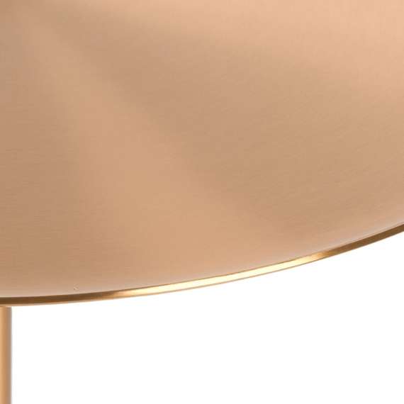 Кофейный столик Brasil 4, Ø45х61 см, коричневый мрамор, золотистая сталь