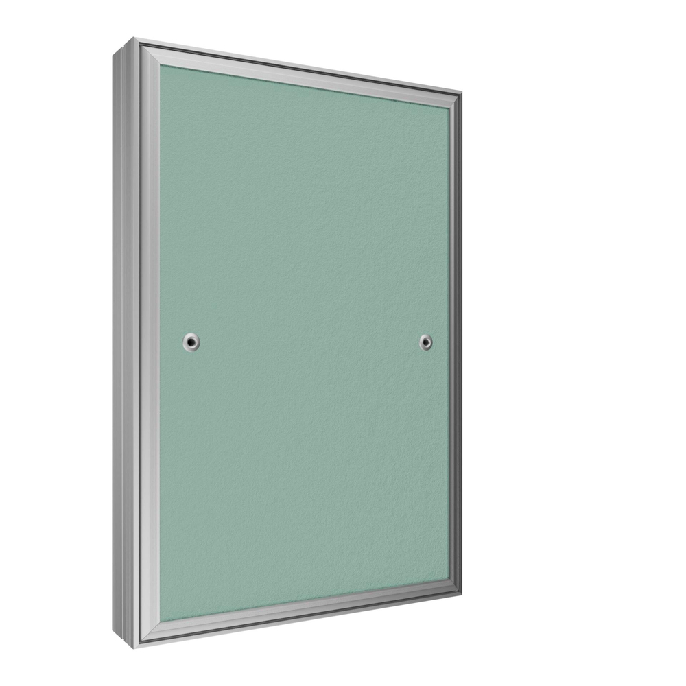 Люк ревизионный D Ceramo Base 400х600 скрыт.монтаж съемный алюминий EVECS