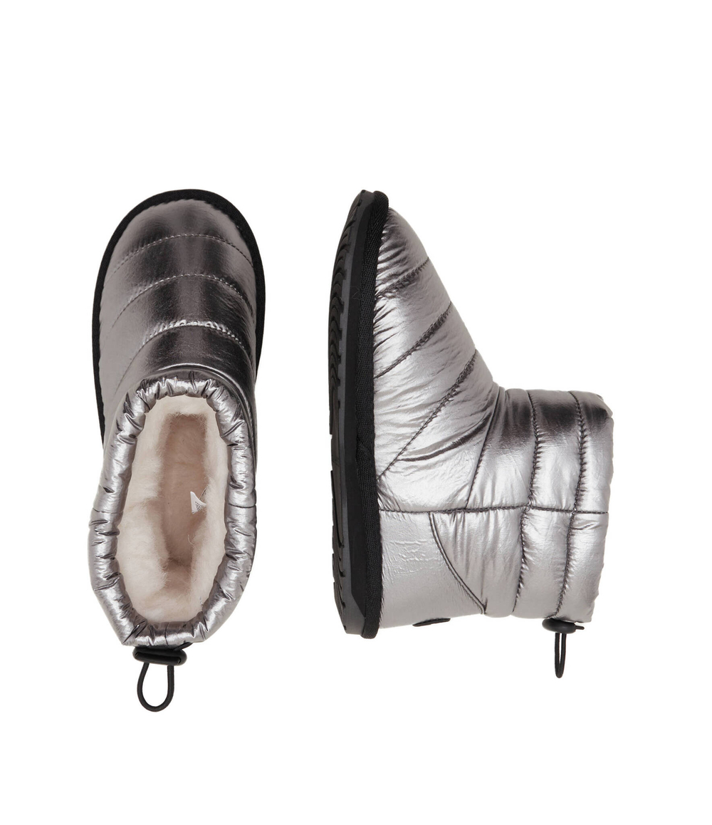 Утепленное угги Briggs Metallic EMU Australia - серебряный(K12955)