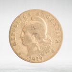 Argentina, 20 Centavos, 1929, F