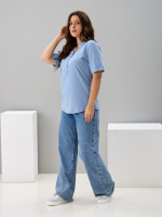 Блузка БЛ-122/голубой