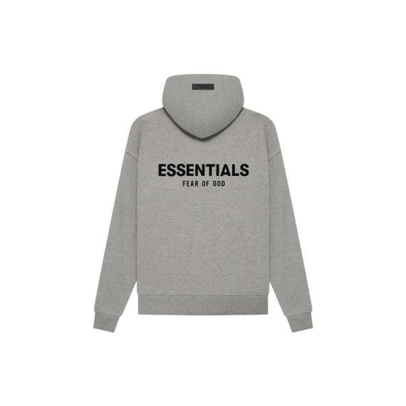 Fear of God Essentials SS22 Hoodie Dark Oatmeal Logo