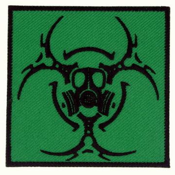 Нашивка Biohazard зеленая (117)