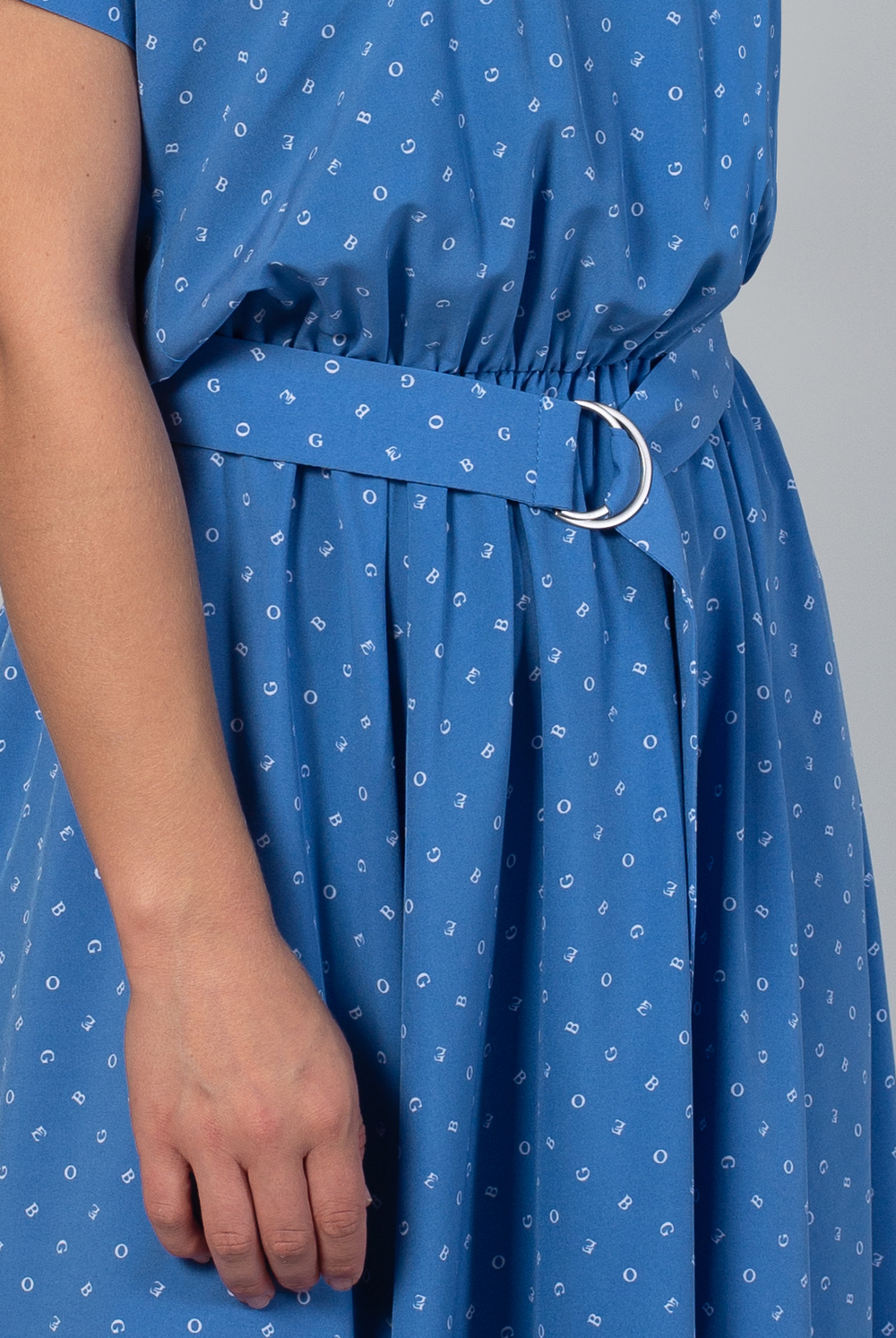 Платье женское 3989зп, голубой алфавит #176Гоа053989зп