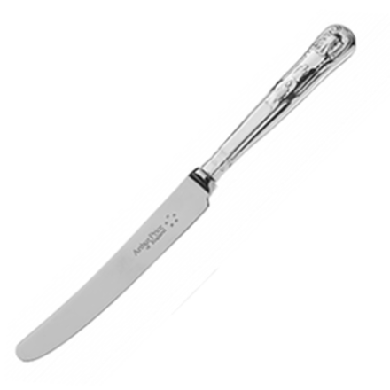 Нож десертный «Кингс Сильвер Плэйт» посеребрен. ,L=224,B=20мм серебрист