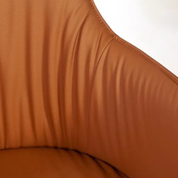 Лаунж кресло Sofia, экокожа терракот
