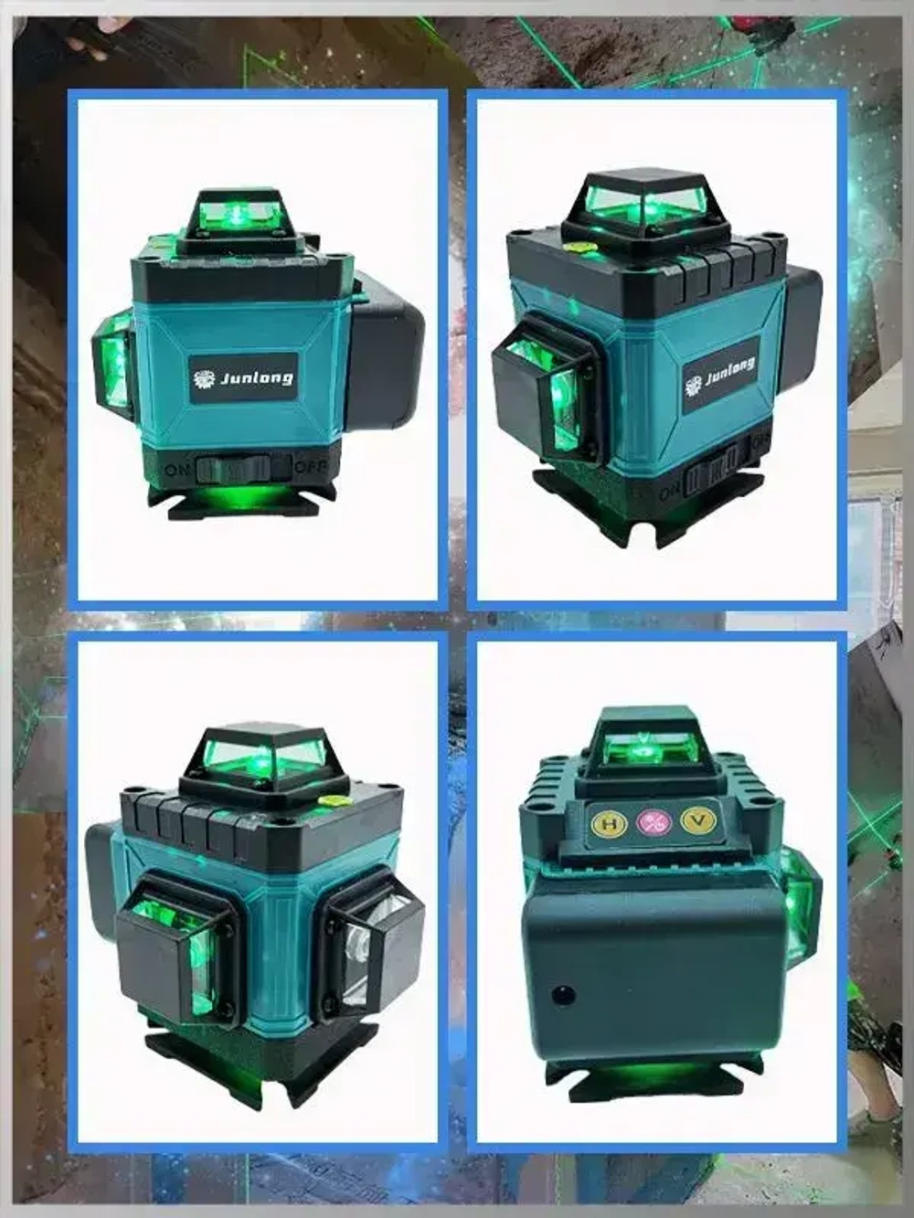 Junlong Лазерный уровень/нивелир Зеленыйлуч