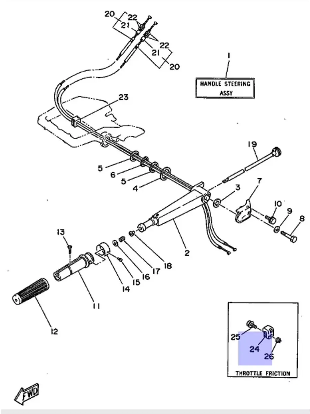 Фиксатор боудена 6564212601