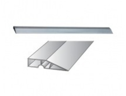 Правило "СИБИН" алюминевое, трапеция с ребром жесткости, 1,5м (1/10).