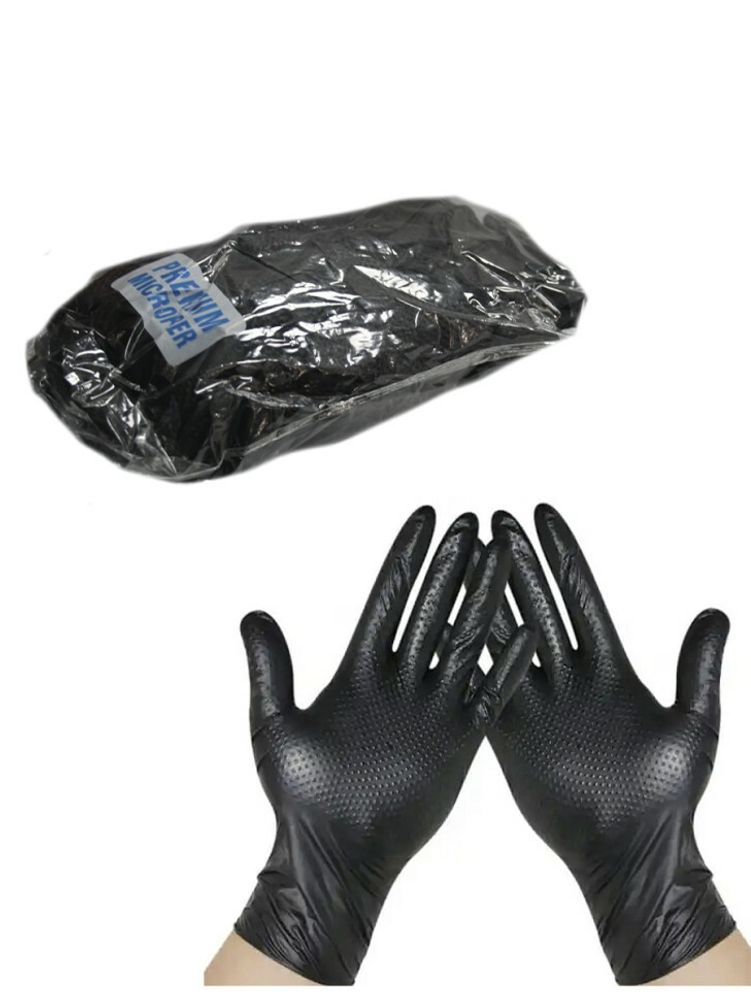 Dry Monster Ngloves Premium- перчатки нитриловые нестирильные с увеличенной плотностью размер L 20шт