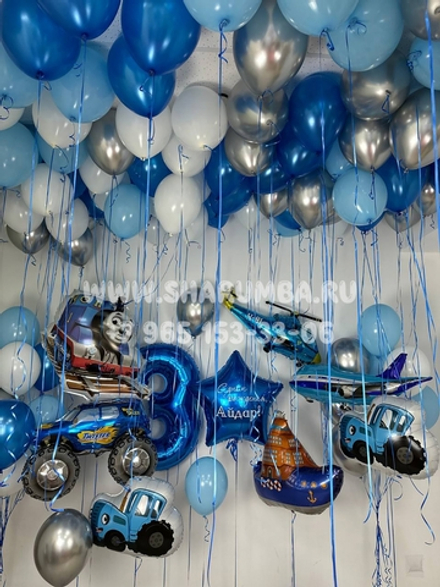 Композиция "Синий транспорт"