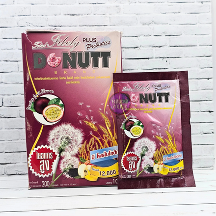 Активированная клетчатка Total Fibely + probiotics DONUTT Маракуйя 1 пакетик 12000 мг;