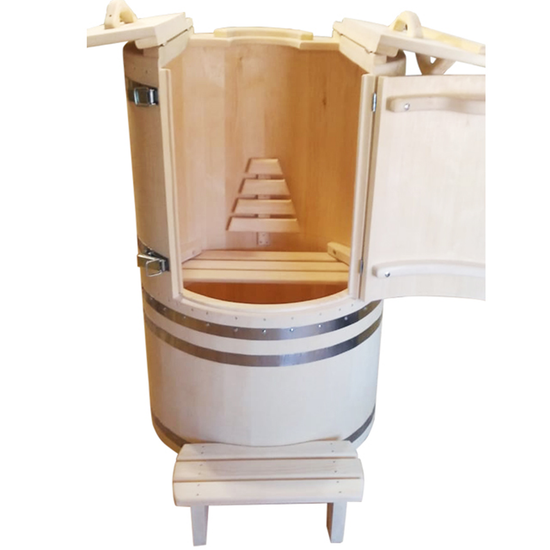 Комплект "КРУГЛЫЙ XXL" (кедровая бочка с парогенератором)