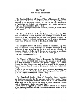 The Tragicall Historie of Hamlet, Prince of Denmarke | William Shakespeare