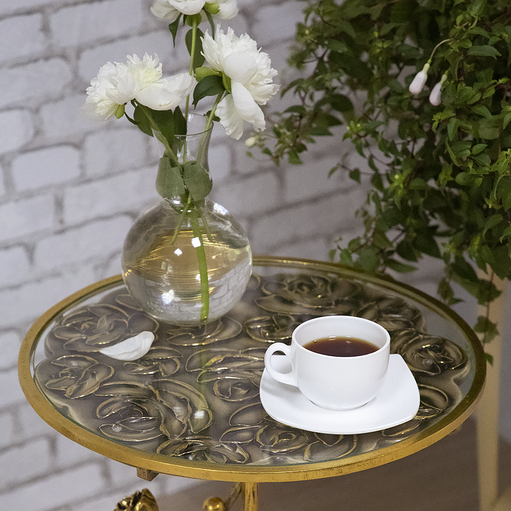 Столик декоративный Роза Сангрия Каштан